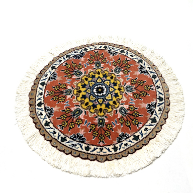 قالیچه دستباف نایین (Naein) مدل سارا زمینه آجری