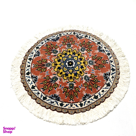 قالیچه دستباف نایین (Naein) مدل سارا زمینه آجری