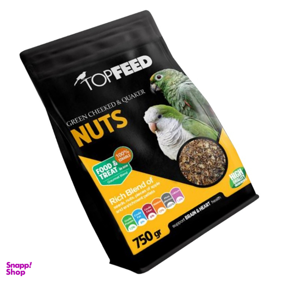 غذای آجیلی گرینچیک و کواکر تاپ فید مدل Nuts وزن 750 گرم