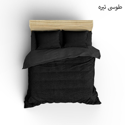 سرویس روتختی 2 نفره کوکو جم مدل تترون 6 تکه به همراه 1 عدد بالش کوکو جم مدل فابیو