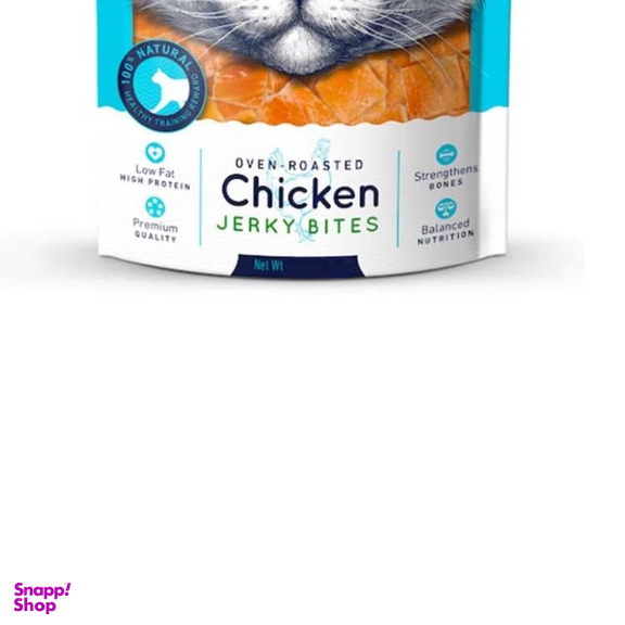 تشویقی گربه ونپی (Wanpy) طعم مرغ مدل Chicken Jerky Bites وزن 25 گرم