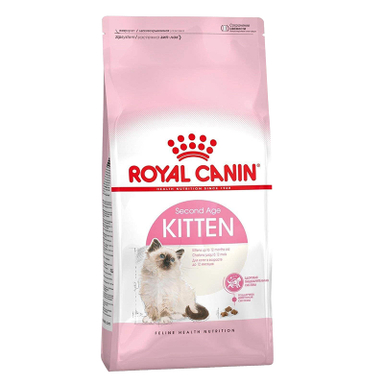 غذای خشک بچه گربه رویال کنین مدل kitten second age وزن 2 کیلو گرم