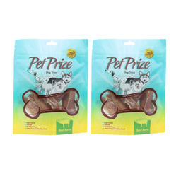 تشویقی سگ پت پرایز (Pet Prize) مدل Beef Aorta وزن 50 گرم بسته 2 عددی