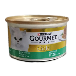 کنسرو غذای گربه گورمت (Gourmet) با طعم مرغ وزن 85 گرم