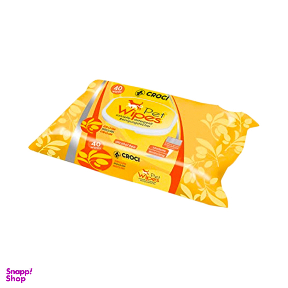 دستمال مرطوب سگ و گربه جیلز (Gills) با رایحه آرگان بسته 40 عددی