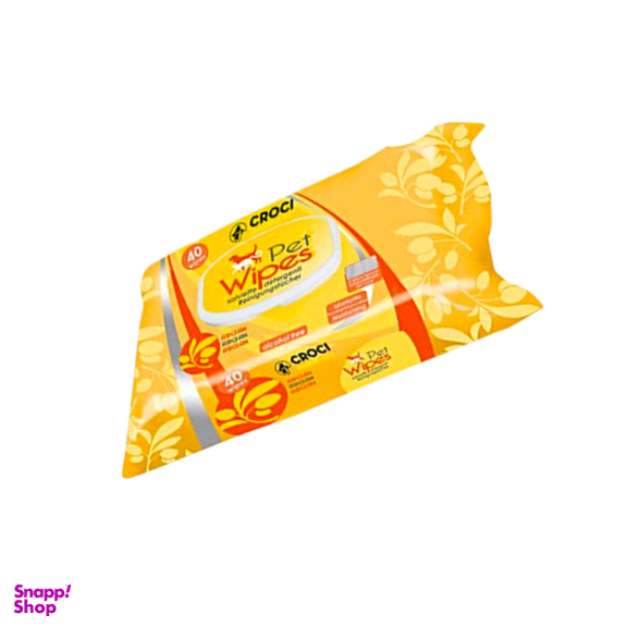 دستمال مرطوب سگ و گربه جیلز (Gills) با رایحه آرگان بسته 40 عددی