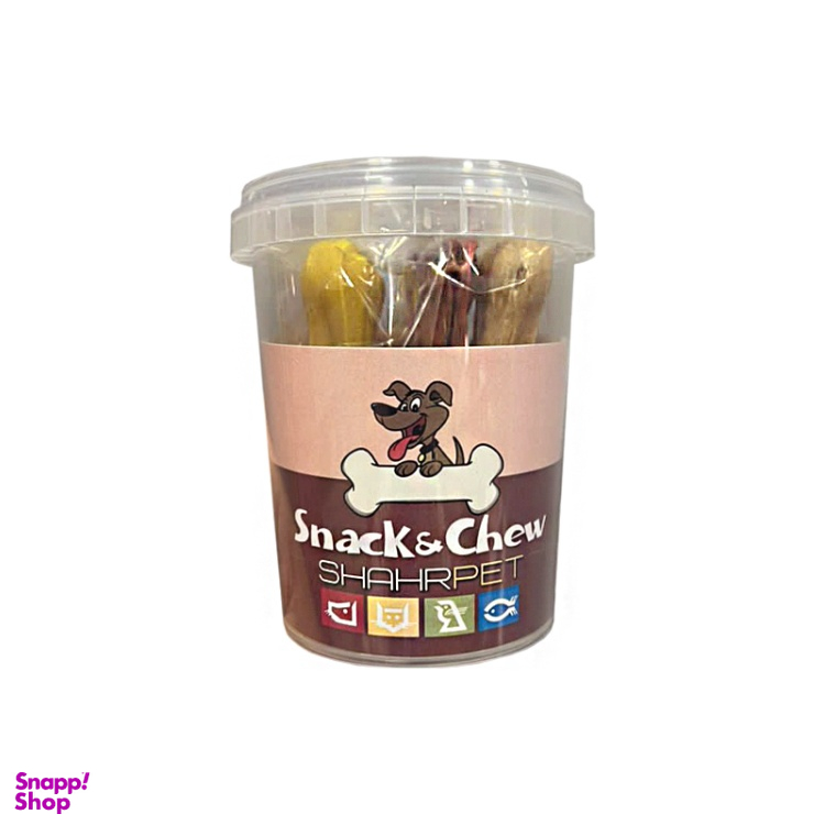 استخوان تشویقی سگ شهرپت (Shahrpet) مدل B4-Mix وزن 140 گرم بسته 3 عددی