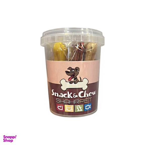 استخوان تشویقی سگ شهرپت (Shahrpet) مدل B4-Mix وزن 140 گرم بسته 3 عددی