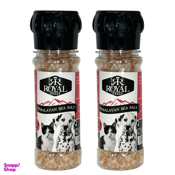 نمک دریا سگ و گربه رویال فید مدل 01 Sea Salt وزن 150 گرم بسته 2 عددی