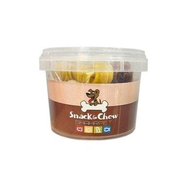 استخوان تشویقی سگ شهرپت (ShahrPet) مدل KB2-Mix وزن 100 گرم بسته 6 عددی
