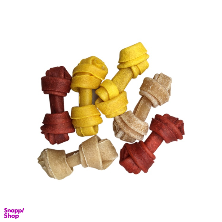 استخوان تشویقی سگ شهرپت (ShahrPet) مدل KB2-Mix وزن 100 گرم بسته 6 عددی