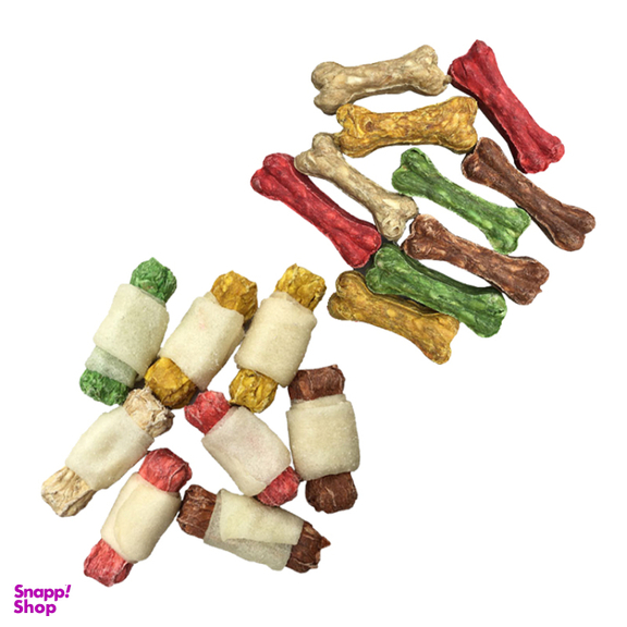 استخوان تشویقی سگ شهرپت (ShahrPet) مدل MB-Mix وزن 110 گرم بسته 10 عددی