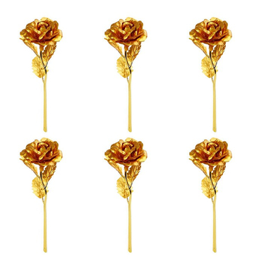 گل مصنوعی مدل رز بسته 6 عددی