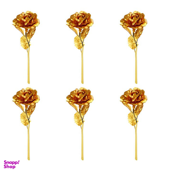 گل مصنوعی مدل رز بسته 6 عددی