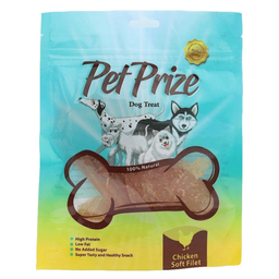 تشویقی سگ پت پرایز (Pet Prize) مدل Chicken Soft Fillet وزن 50 گرم