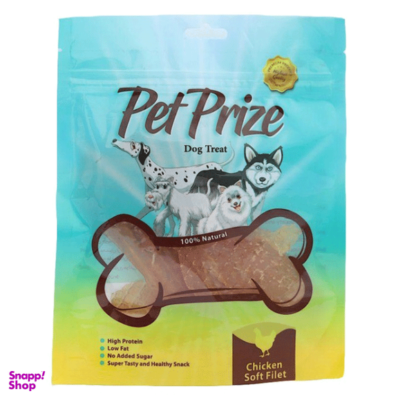 تشویقی سگ پت پرایز (Pet Prize) مدل Chicken Soft Fillet وزن 50 گرم