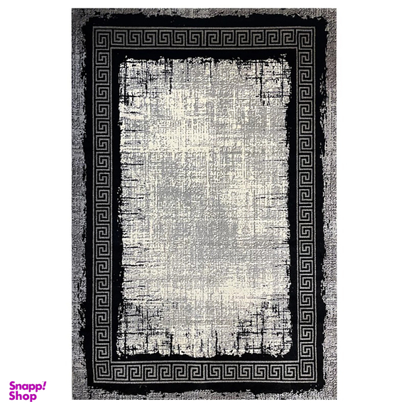 فرش ماشینی ساوین (Savin) کد 4126 رنگ زمینه مشکی