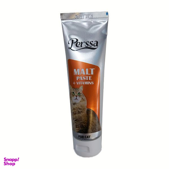 خمیر مالت گربه پرسا مدل malt+vitamin وزن 100 گرم