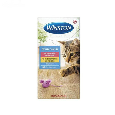 بستنی گربه وینستون (Winston) مدل مرغ و ماهی وزن 120 گرم