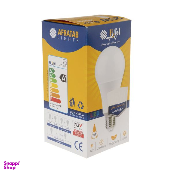 لامپ ال ای دی 25 وات افراتاب مدل AF-A95-25W پایه E27