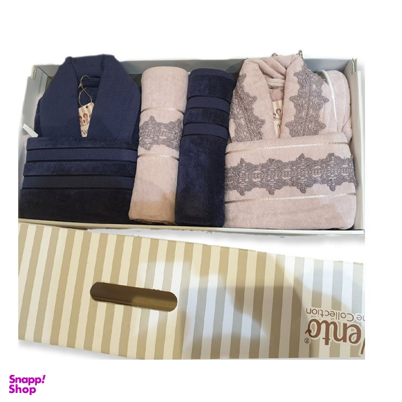 ست حوله 2 نفره هیرو (Hiro) طرح Vento مجموعه 8 عددی