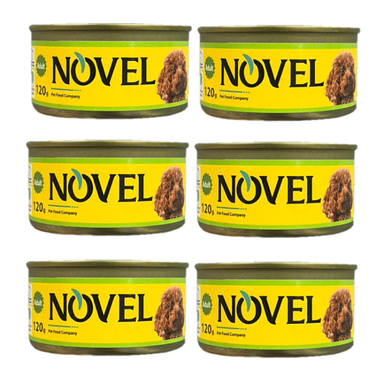 کنسرو غذای سگ نوول (Novel) مدل Chicken وزن 120 گرم بسته 6 عددی