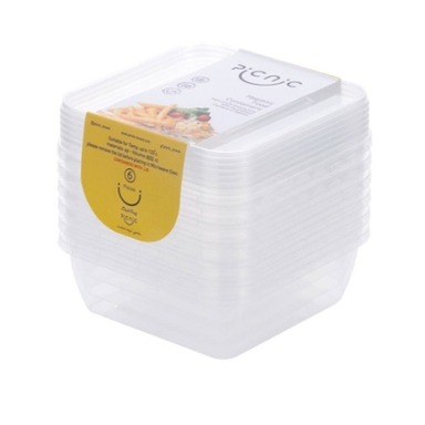 ظرف نگهدارنده پیک نیک (Picnic) کد 800cc بسته 6 عددی