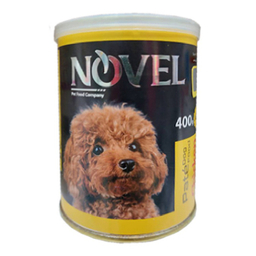 کنسرو سگ نوول (Nouvelle) مدل Chickenpate وزن 400 گرم بسته 6 عددی