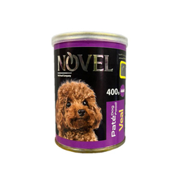 کنسرو غذای سگ نوول لوکس (Novel Luxe) مدل Vealpate وزن 400 گرم بسته 6 عددی