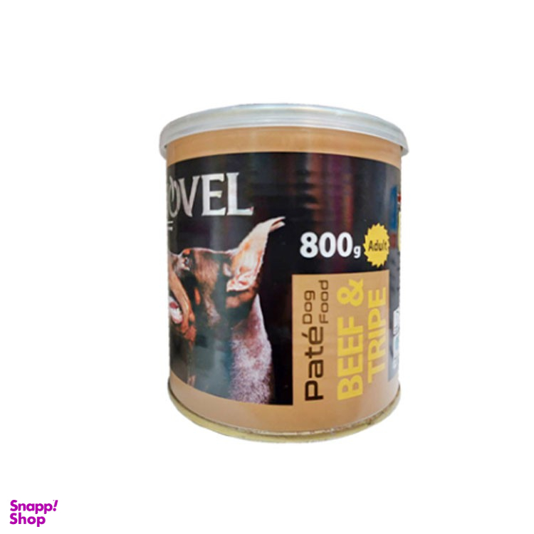 کنسرو غذای سگ نوول لوکس (Novel Luxe) مدل BeefTripe وزن 800 گرم بسته 6 عددی