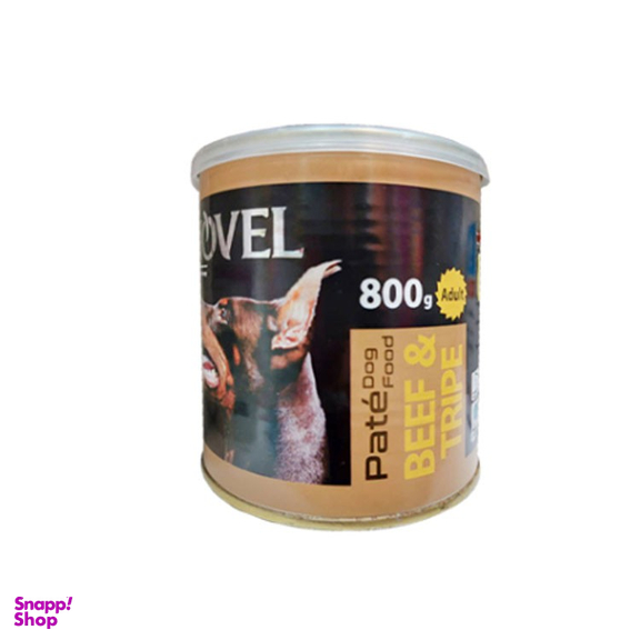 کنسرو غذای سگ نوول لوکس (Novel Luxe) مدل BeefTripe وزن 800 گرم بسته 6 عددی