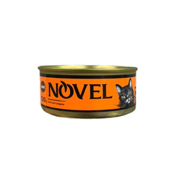 کنسرو غذای گربه نوول لوکس (Novel Luxe) مدل Mix وزن 120 گرم بسته 6 عددی رنگ نارنجی