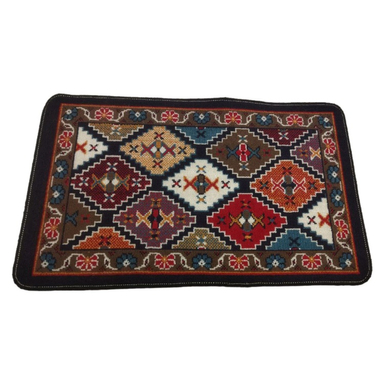 پادری گلیمی مدل لوزی 26 سایز 50×80 سانتی متر
