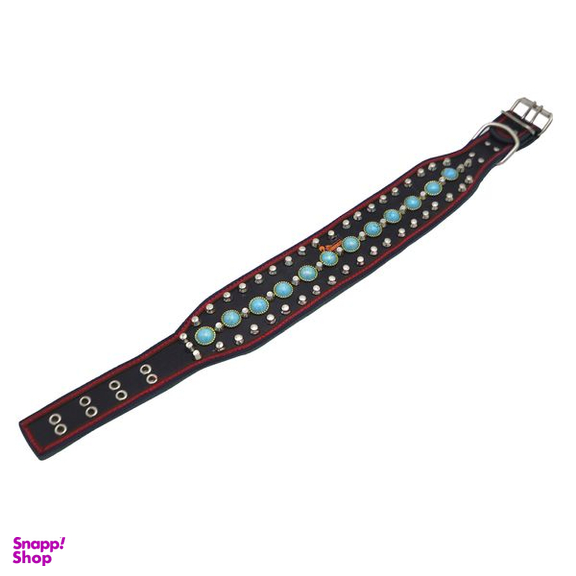 قلاده گردنی سگ سامکو مدل نگین دار عقیقی کد YP-NEGINDAR-AGHIGHI-70CM