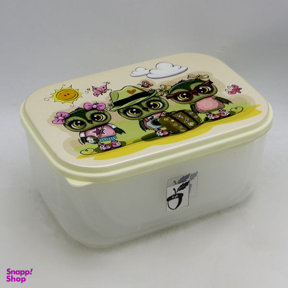 ظرف نگهدارنده طرح جغد گردشگر مدل بلوط کد YP-MOSTATIL-03 مجموعه 3 عددی
