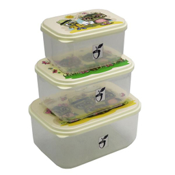 ظرف نگهدارنده طرح جغد گردشگر مدل بلوط کد YP-MOSTATIL-03 مجموعه 3 عددی
