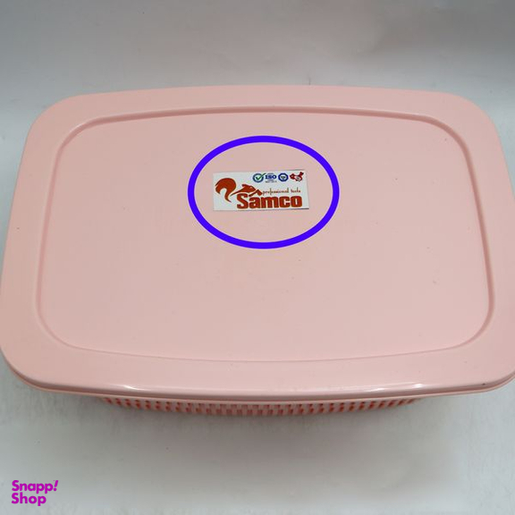 سبد سامکو طرح مستطیل مدل درب دار کد YP-SIZE3-23.5
