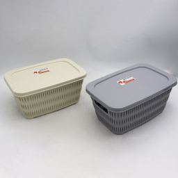سبد سامکو طرح مستطیل مدل درب دار کد YP-SIZE3-23.5