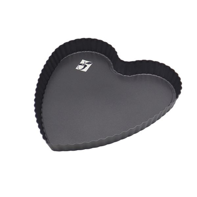قالب تارت طرح قلب مدل بلوط کد YP-26x26x2.5CM