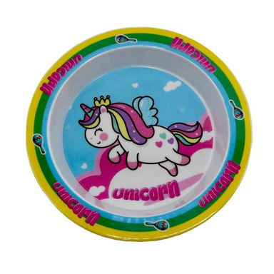 بشقاب کودک مدل یوریکورن کد YP-ZARD-5020