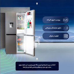 یخچال و فریزر ساید بای ساید 19 فوت پاکشوما (Pakshoma) مدل P190S