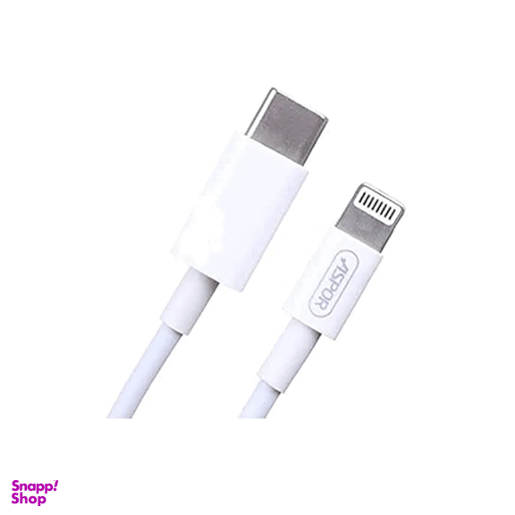 کابل دیتا Type-C به Lightning آسپور کد A099 طول 1.2 متر