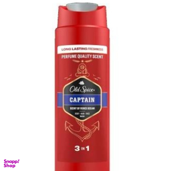 شامپو سر و بدن اولد اسپایس مدل captain حجم 400 میلی لیتر