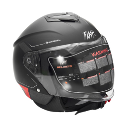 کلاه کاسکت بدون فک فلش مدل 852 matt red-black