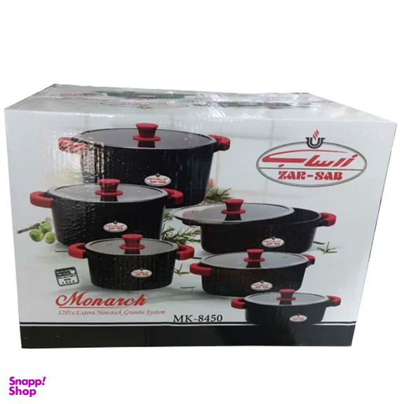 سرویس پخت و پز 12 پارچه زرساب مدل MK 8450