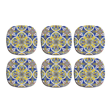 زیر لیوانی ترمه طراحان ایده مدل کاشی ایرانی کد CFP1276 بسته 6 عددی