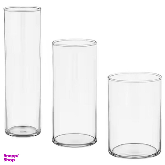 گلدان دکوری ایکیا مدل IKEA-6017 بسته 3 عددی