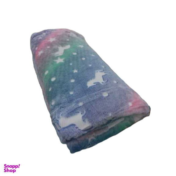 پتو تک نفره شب نما طرح اسب شاخ دار سایز ۲۰۰×۱۶۰ سانتی متر