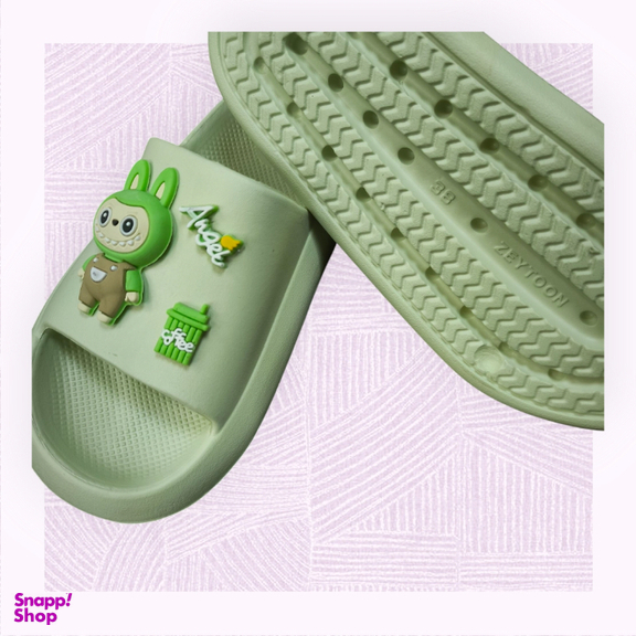 دمپایی زنانه زیتون مدل ملودی لبوبو ویانزا رنگ سبز پسته ای