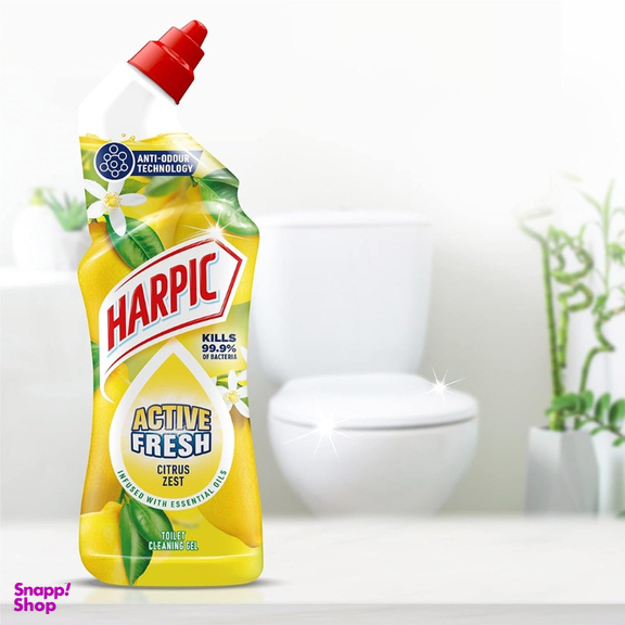 ژل تمیزکننده توالت هارپیک مدل Active Fresh رایحه Citrus Zest حجم 750 میلی لیتر